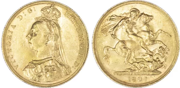 Jubilee Head Victoria Sovereign (1887-1893) - Image 2