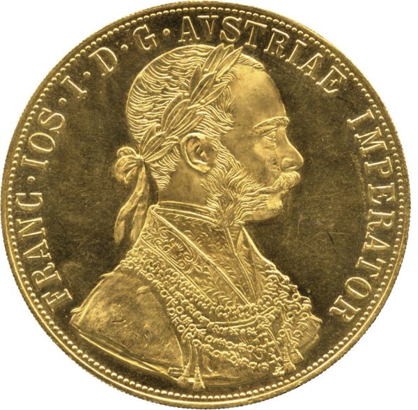Austria 4 Ducat Restrike 1915